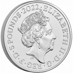 5 Pounds - Elizabeth II 5th portrait, The Queen`s Reign, Bestowing Her Honours
