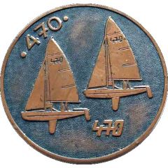 Medal - Olympic Games 1980 Moscow Tallinn 80 - 470, Estonia