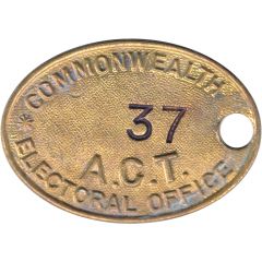 Token - Ballot Box Key Tag ACT C1