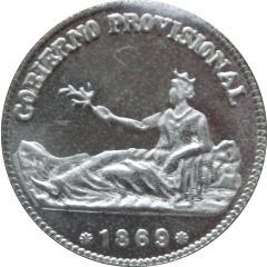 1 Peseta - Provisional Government replica , 1869