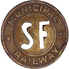 1 Fare - Municipal Railway San Francisco, California