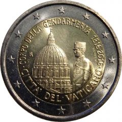 2 Euros - Franciscus Vatican Gendarmerie