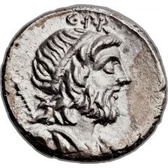 Denarius Cornelia: Gnaeus Cornelius Lentulus Marcellinus, G•P•R / EX•S•C CN•LEN•Q