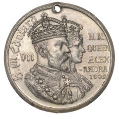 Medal - Edward VII Coronation, York, white metal
