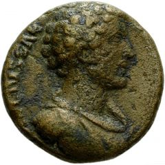 As - Marcus Aurelius TR POT VIIII COS II S C, Salus