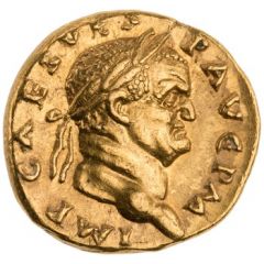 Aureus - Vespasian NEP RED, Neptune