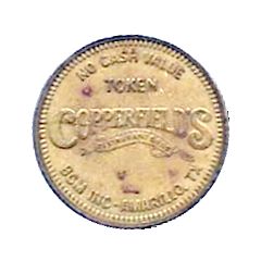 Token - Copperfield`s Restaurant and Bar Amarillo, Texas