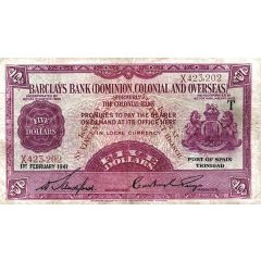 5 Dollars Barclay`s Bank