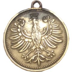 Medallion Polish Heraldic Eagle / Greekj Goddess