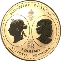 5 Dollars - Elizabeth II Queen Victoria