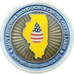 Challenge Coin - Blood Donor Center Great Lakes, Illinois
