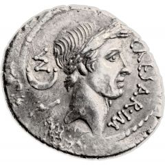 Denarius - Julius Caesar CAESAR•IM P M / L•AEMILIVS BVCA