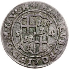 1/2 Mark - Heinrich von Galen and Wilhelm von Brandenburg Riga, attached crosses