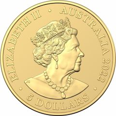 5 Dollars - Elizabeth II 6th Portrait - Mini Kookaburra, Gold Bullion