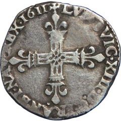 1/8 Écu - Louis XIII