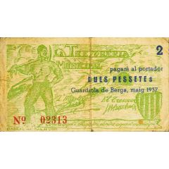 2 Pesetas Guardiola de Berga