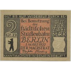 2 Mark Straßenbahn Berlin, Issue 3 - Berliner Personenpost
