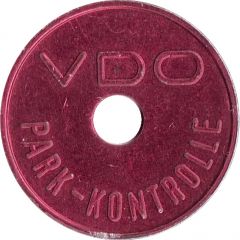 Parking Token - VDO Park-Kontrolle Red, aluminium