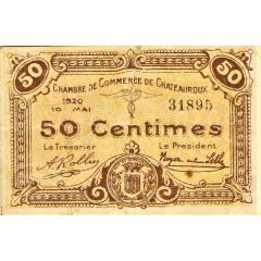 50 Centimes - Chambre de Commerce de Châteauroux 36