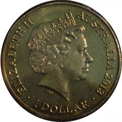 1 Dollar - Elizabeth II 4th Portrait - Year of the Snake