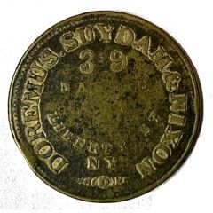 Hard Times Merchant Token – Doremus, Suydam and Nixon Dry Goods New York, New York