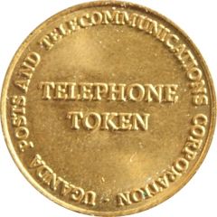 20 Shillings Telephone Token - Uganda Posts