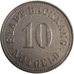 10 Pfennig - Backnang