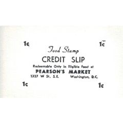 1 Cent - Pearson`s Market Washington D.C.