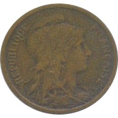 2 Centimes Piéfort en bronze