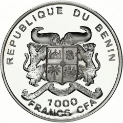 1000 Francs CFA Endangered Wildlife - Monkey