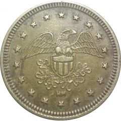 Token - No Cash Value Eagle looking right, 25 mm, Brass, HM