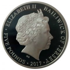 5 Pounds - Elizabeth II King Canute, Silver Proof