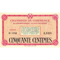 50 Centimes - Chambre de commerce du Puy de Dôme [63]