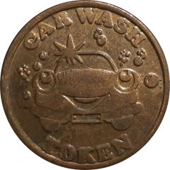 Token - Cartoon Car with Star Car Wash Token