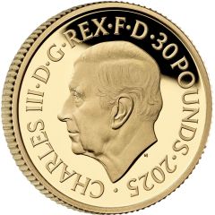30 Pounds - Charles III 1/3 oz Fine Gold