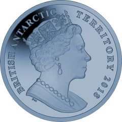 2 Pounds - Elizabeth II Blue petrel, Titanium