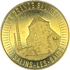 Monnaie de Paris Tourist Token - Salins-les-Bains Grande Saline - La Tour de Reculoz et les cheminées