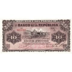 10 Pesos Moneda Nacional - 1 Peso Oro