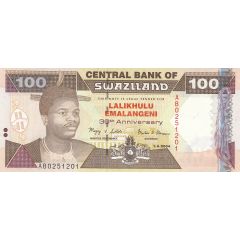 100 Emalangeni 30th anniversary of the Lilangeni currency