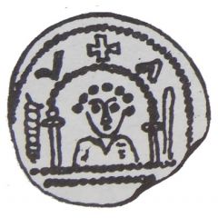 Denier Bracteate - Wladyslaw III Spindleshanks or Wladyslaw Odonic Gniezno or Poznań mint