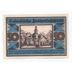 50 Pfennig Schlesische Lutherfestspiele