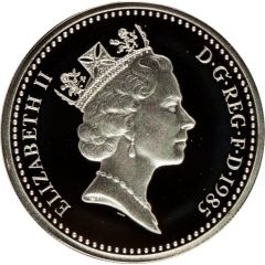 1 Pound - Elizabeth II Welsh Leek, Silver Piedfort