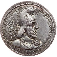 Drachm - Shapur I type IV - eagle-crown