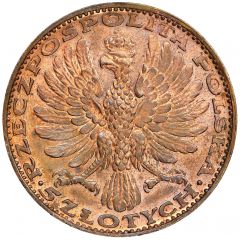 5 Zlotys Madonna, Pattern