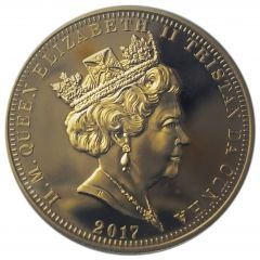 5 Pounds - Elizabeth II Remembrance Day, Gold Plated