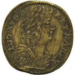 Rechenpfennig - Louis XV - Crowned L Monogram Michael Leihkauf