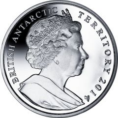 2 Pounds - Elizabeth II Endurance departing British waters, Silver