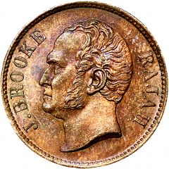1/2 Cent - James Brooke Rajah