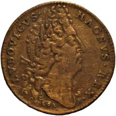 Jeton - Louis XIV - Extraordinaire des guerres ` Qvot Apta Coronis`