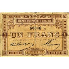 1 Franc - Chambre de Commerce de Bergerac 24